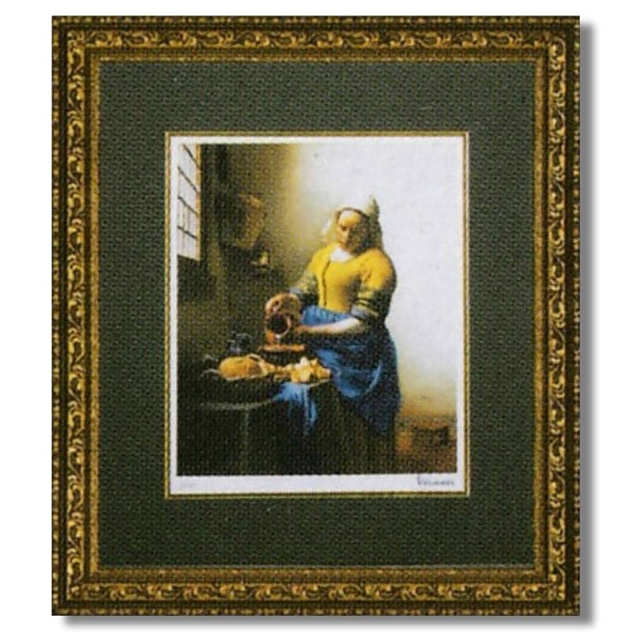 外国人画家の作品　人形を描いたパステル画　実力ある画家の大型サイズの絵 外国人画家の作品 人形を描いたパステル画 実力ある画家の大型